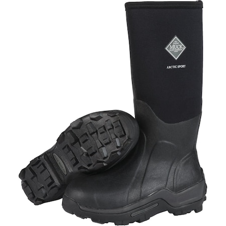 Muck Boot Co Men's Arctic Sport Waterproof Tall Boot, 16.5 in Height, Black, 9 ASP000-9